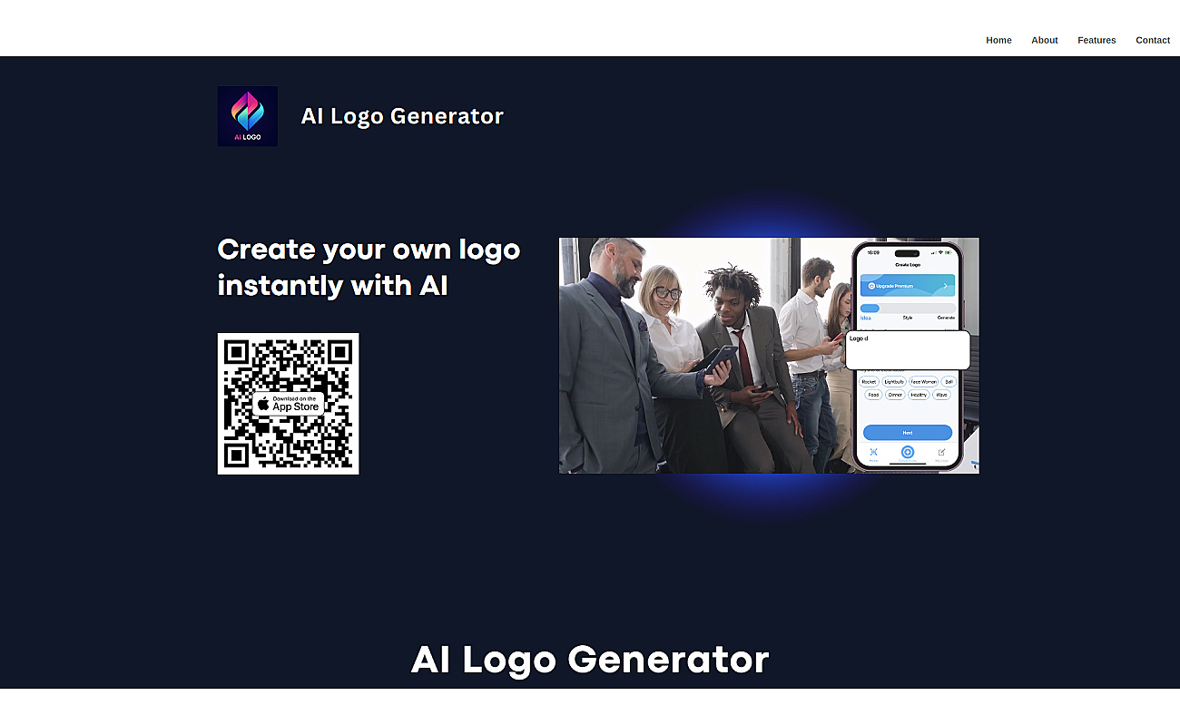 AppIntro's AI Logo Generator screenshot