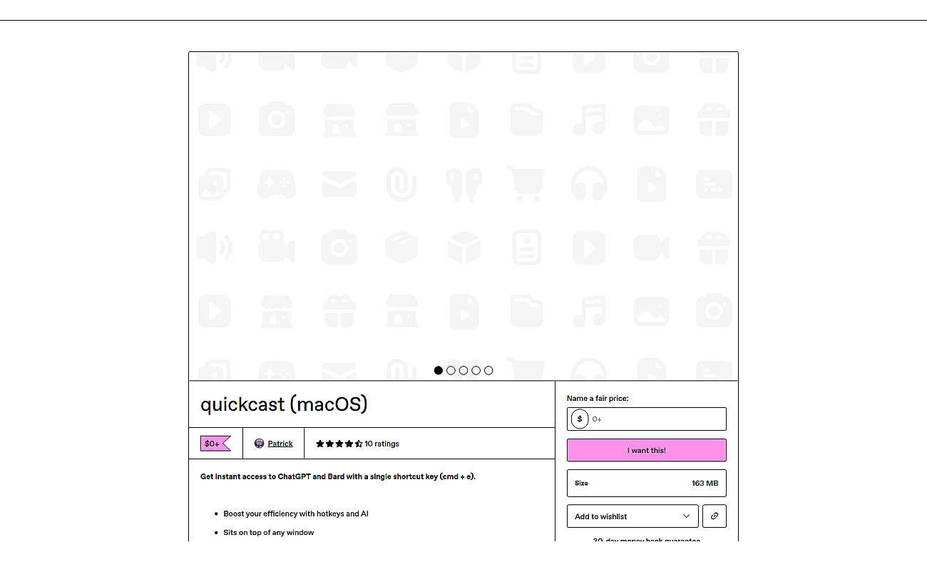 Quickcast screenshot