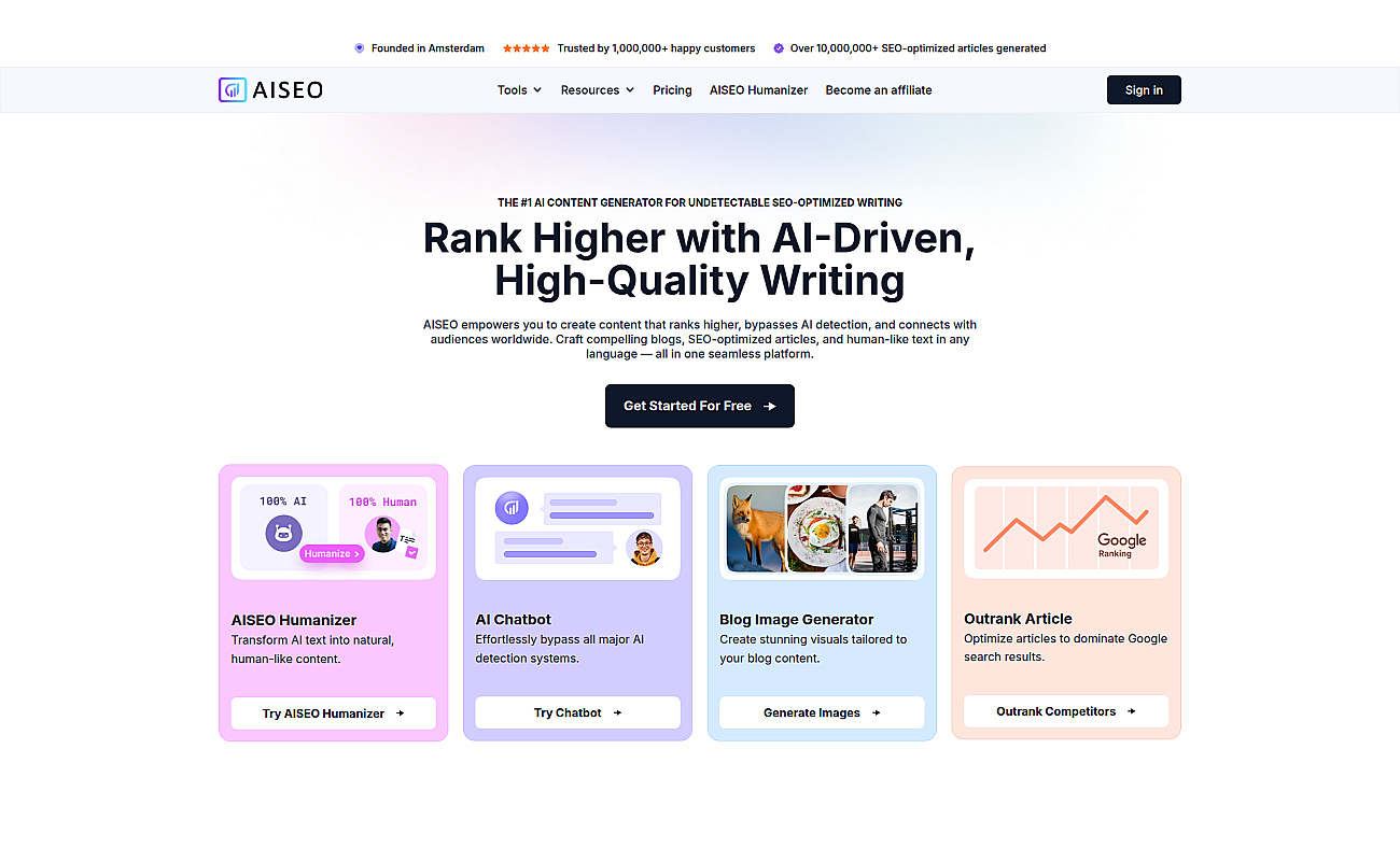 AISEO screenshot