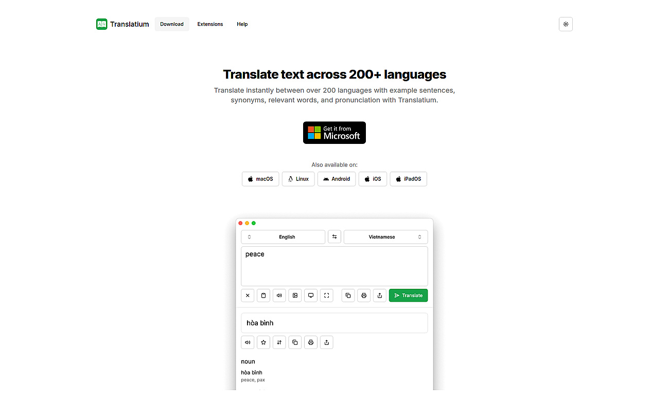 translatium.app screenshot