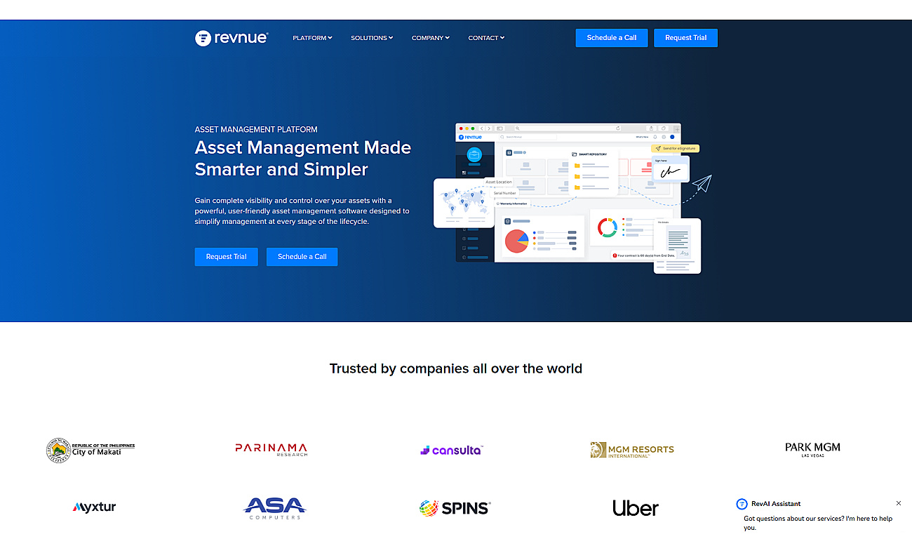 Revnue screenshot