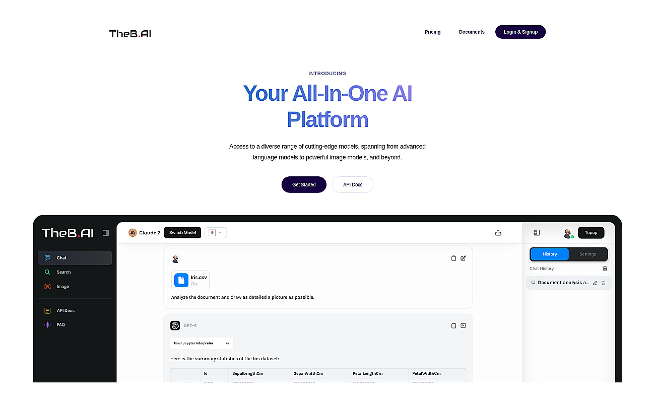 TheB.AI screenshot