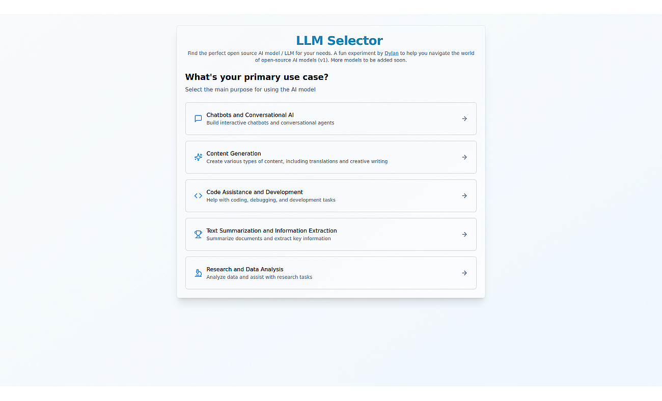 LLMSelector screenshot
