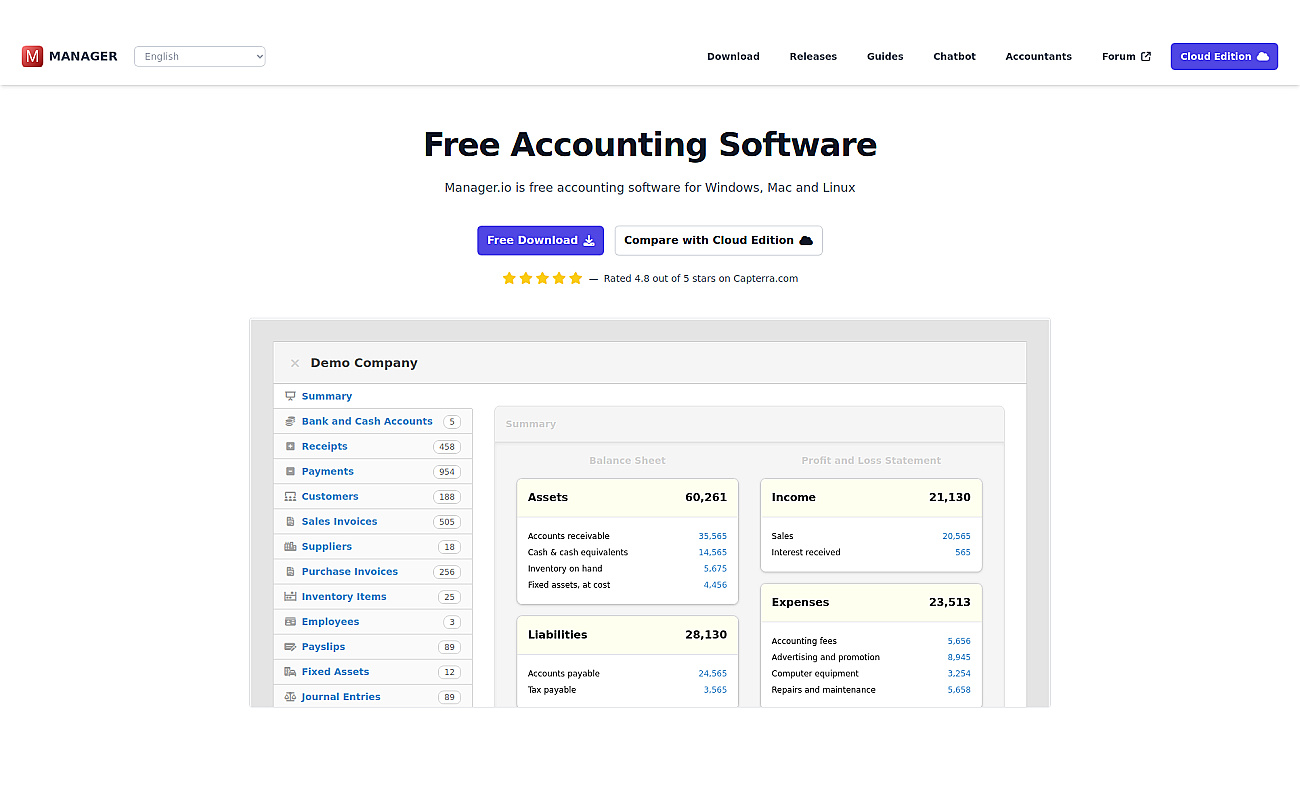 Manager screenshot