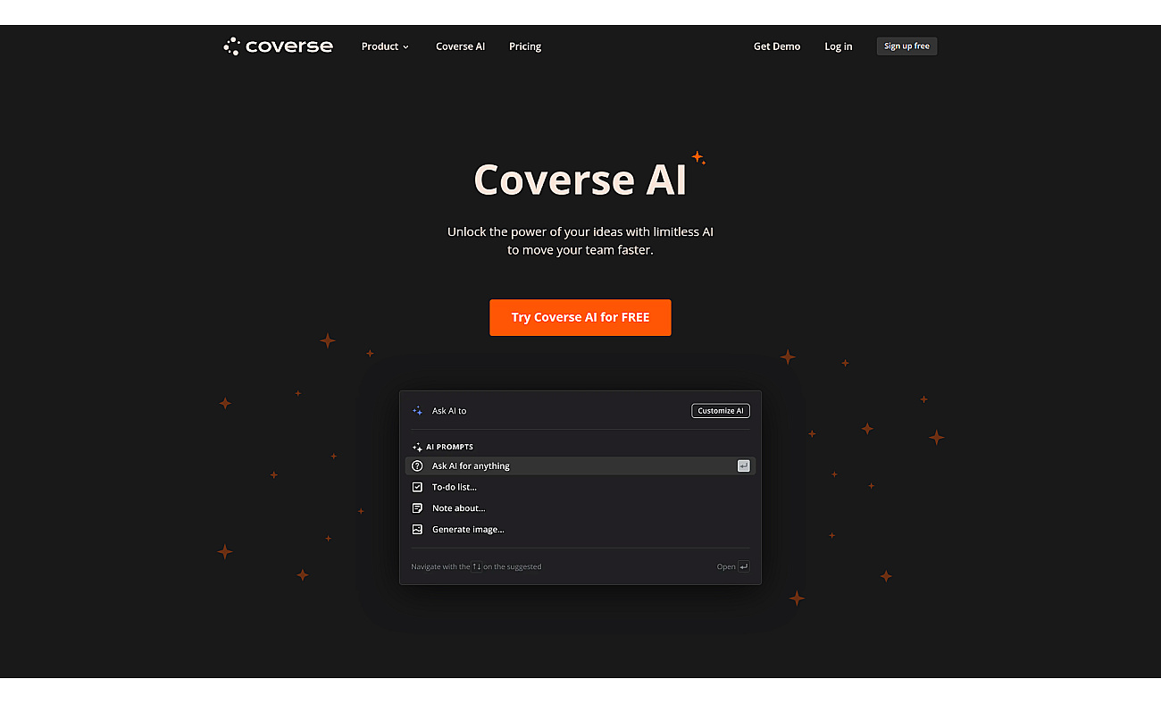 Coverse screenshot