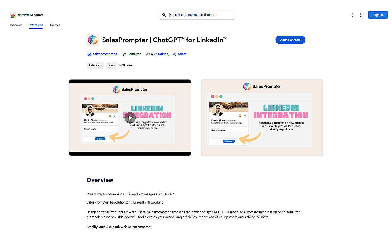 SalesPrompter screenshot