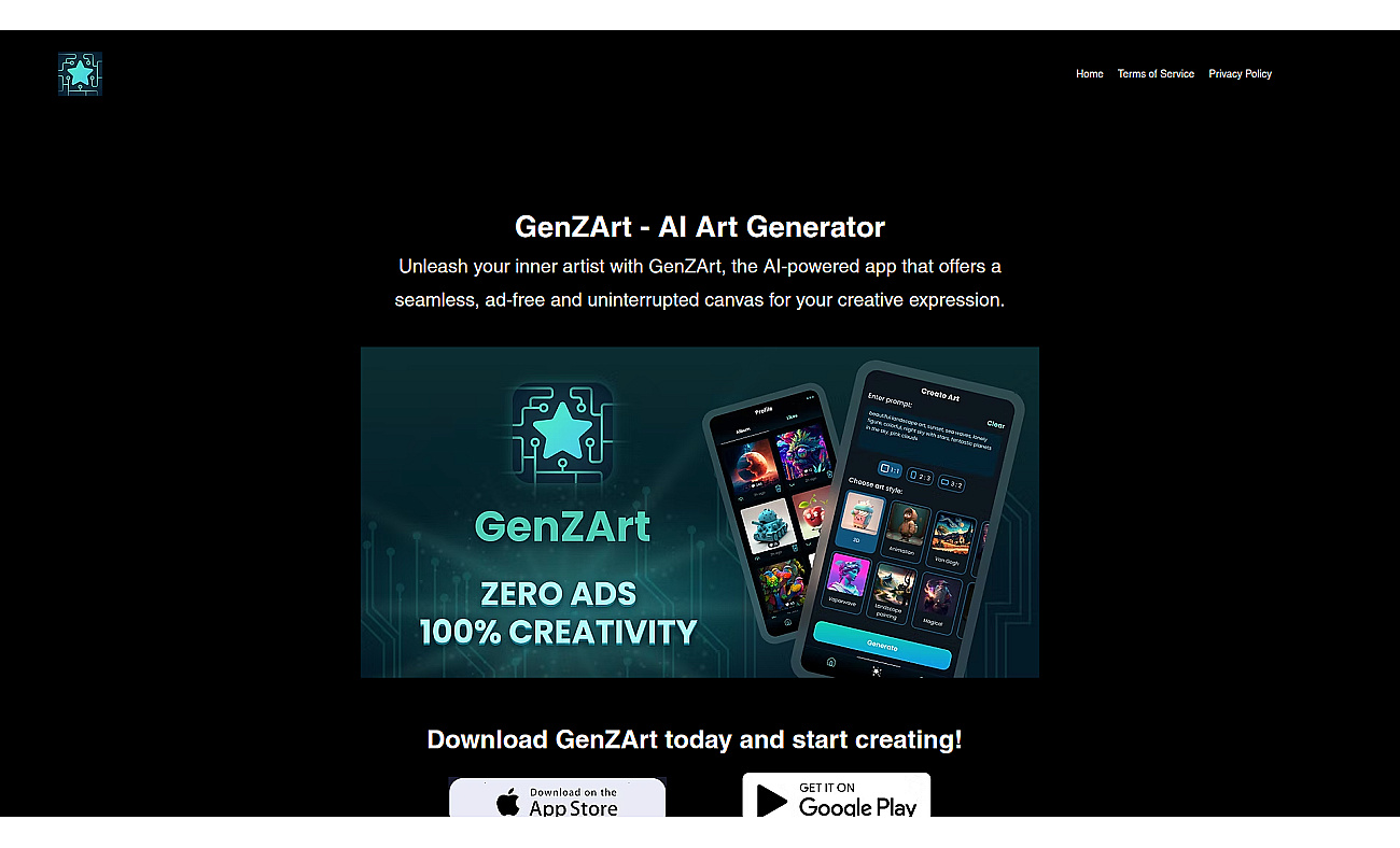Genzart screenshot