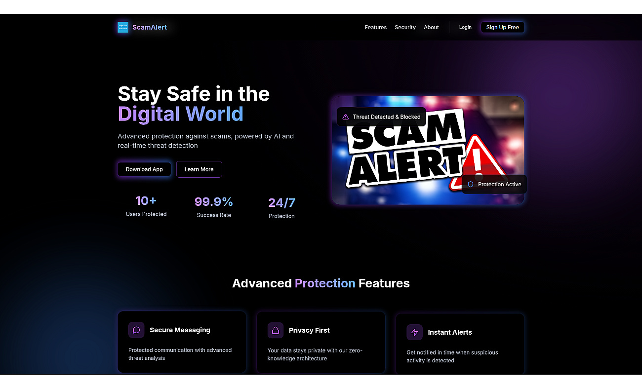 ScamAlert screenshot