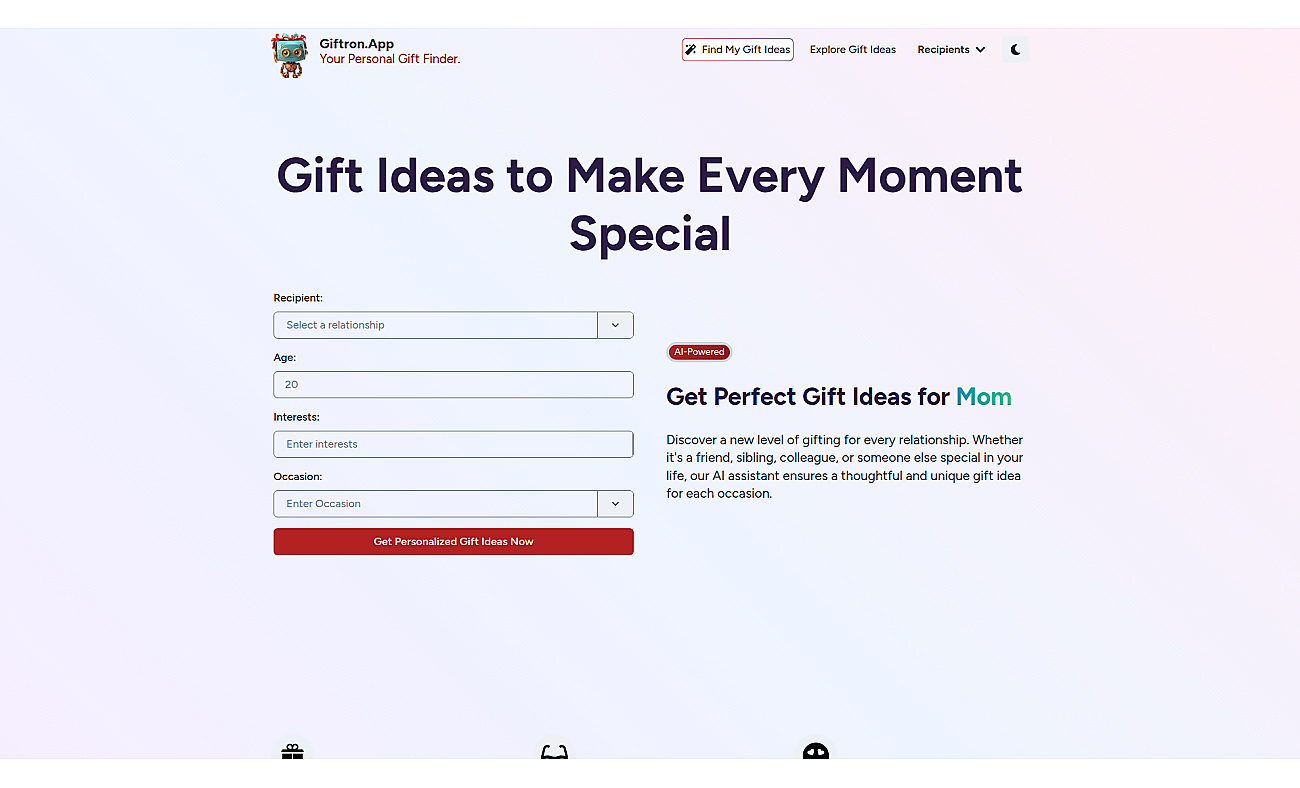 Giftron screenshot