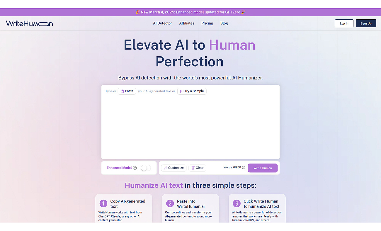 WriteHuman screenshot