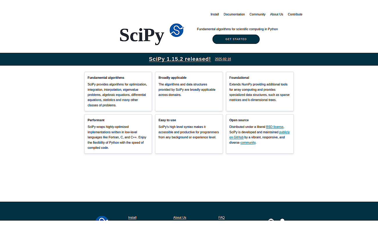 SciPy screenshot