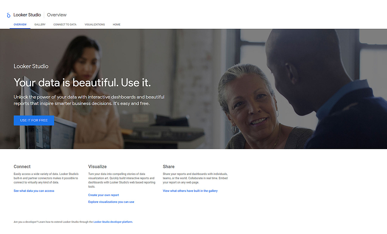 Google Data Studio screenshot
