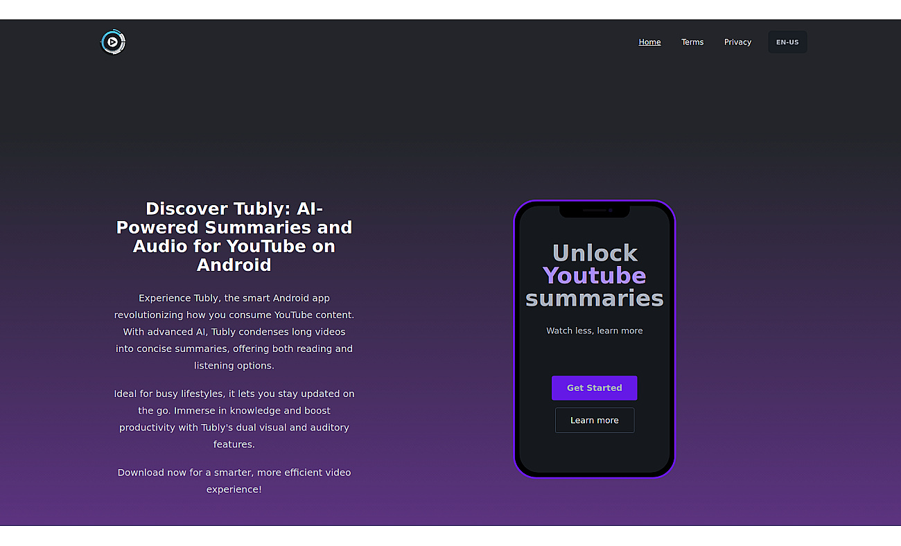 Tubly screenshot
