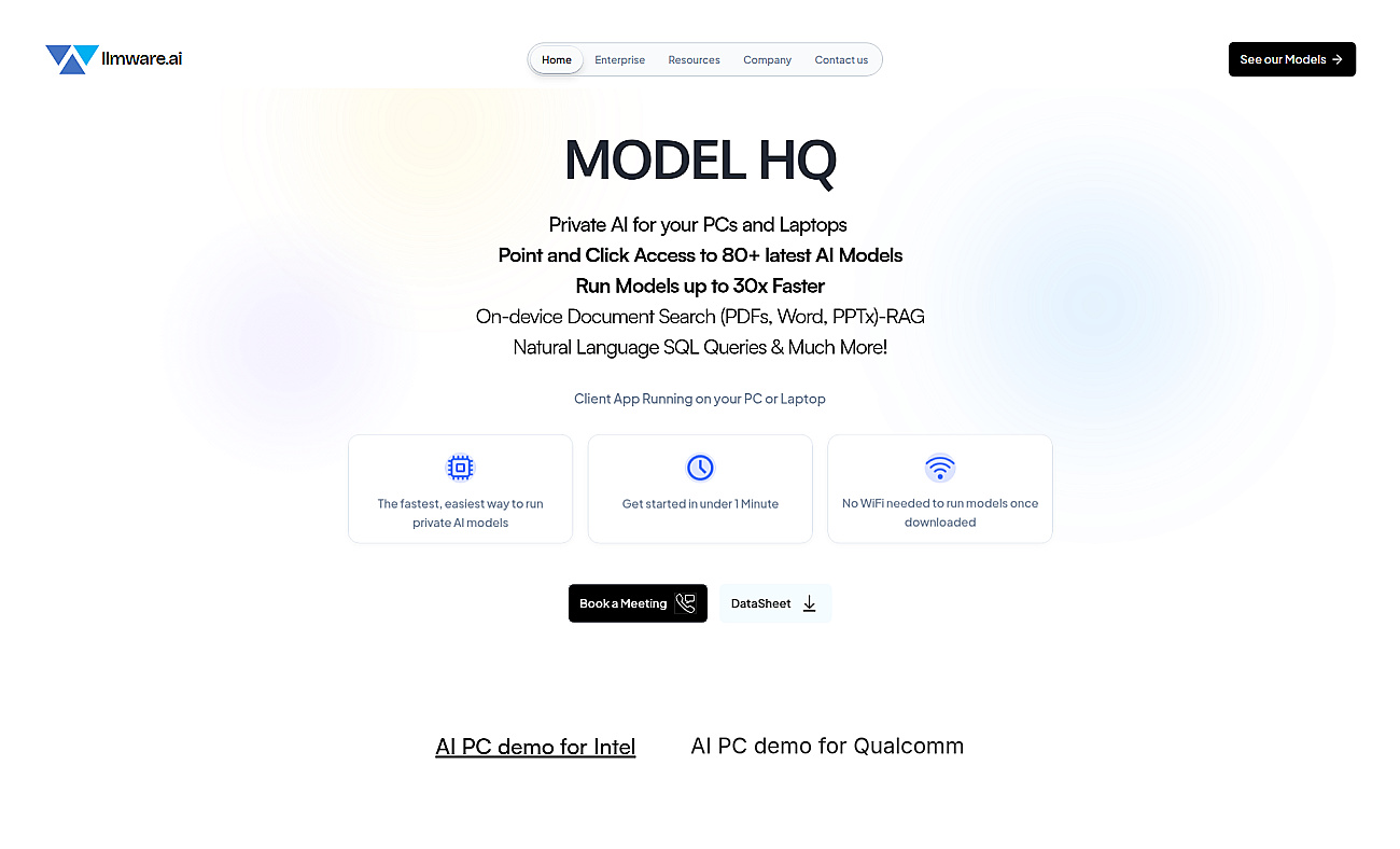LLMWare.ai screenshot