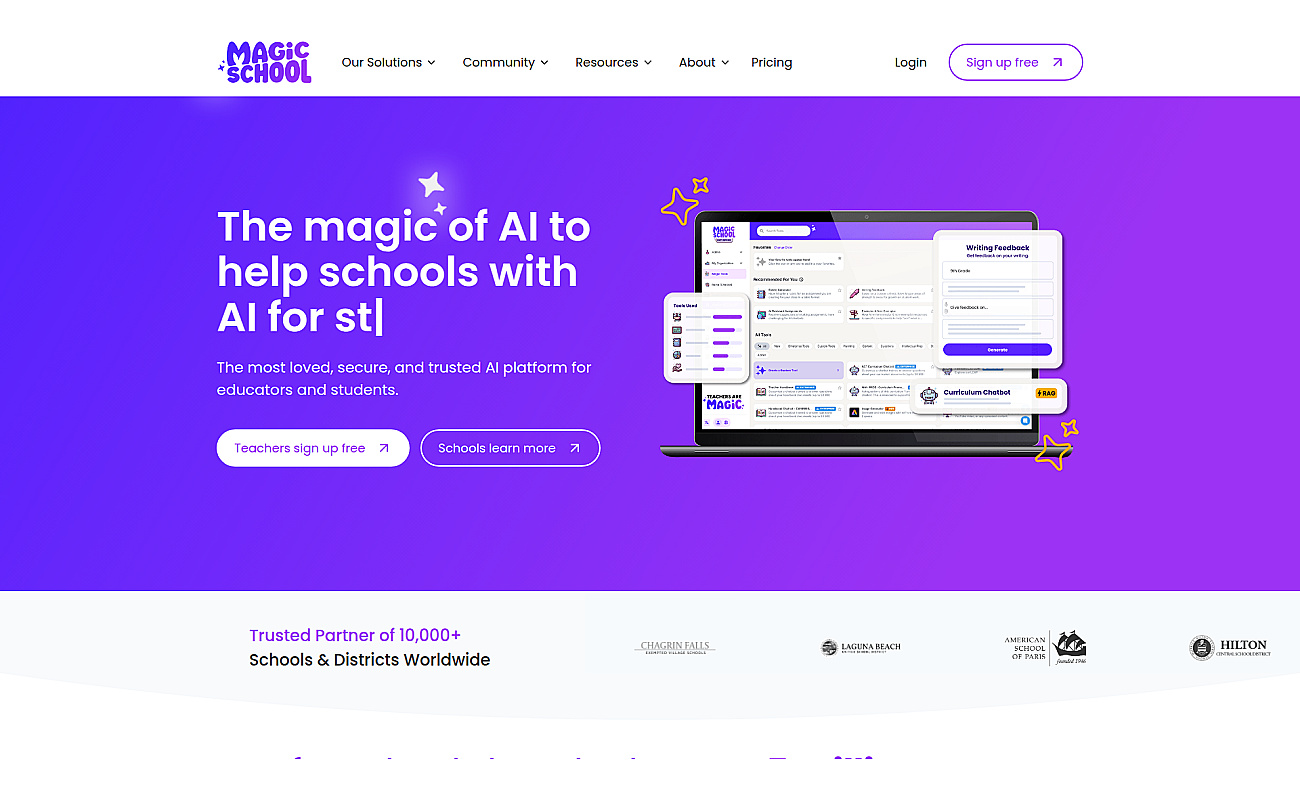 MagicSchool screenshot