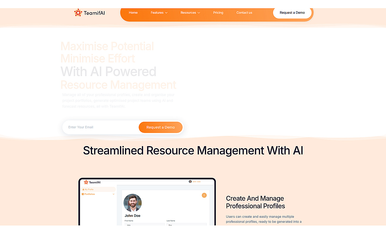 Teamifai screenshot