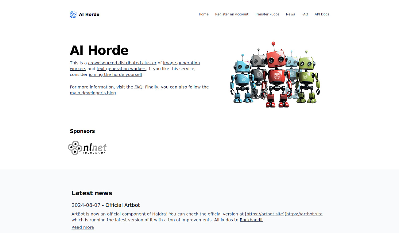 AI Horde screenshot