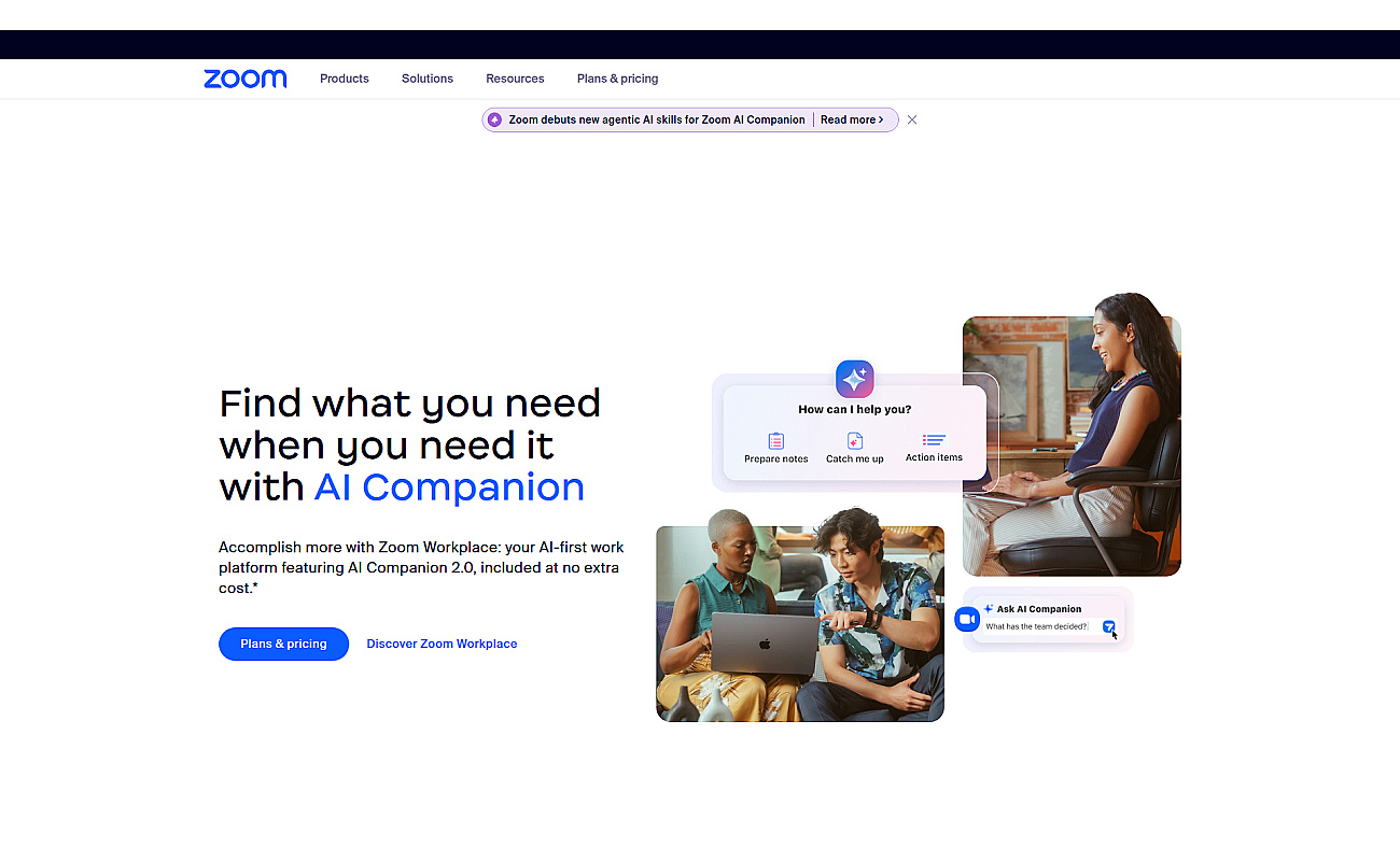 Zoom IQ screenshot