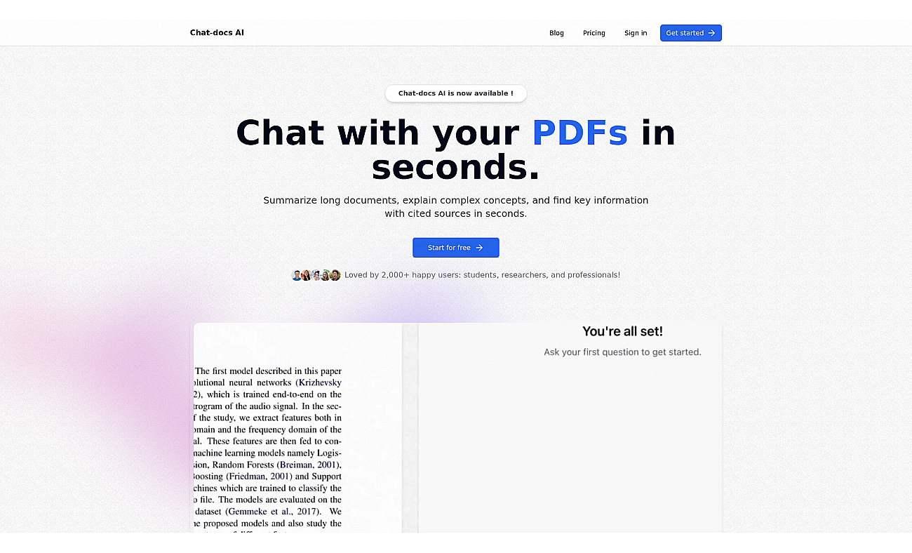 Chat-docs AI screenshot