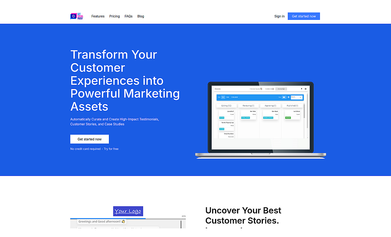 Get Social Proof screenshot