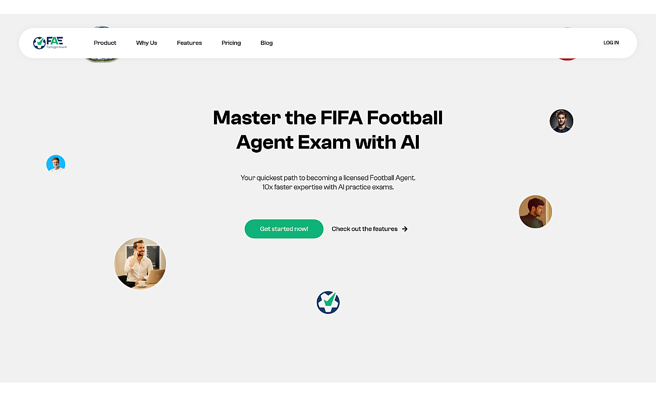 footagentexam.com screenshot