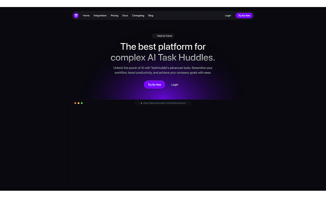 TaskhuddleAI screenshot
