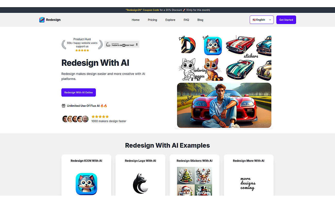 Redesign With AI screenshot