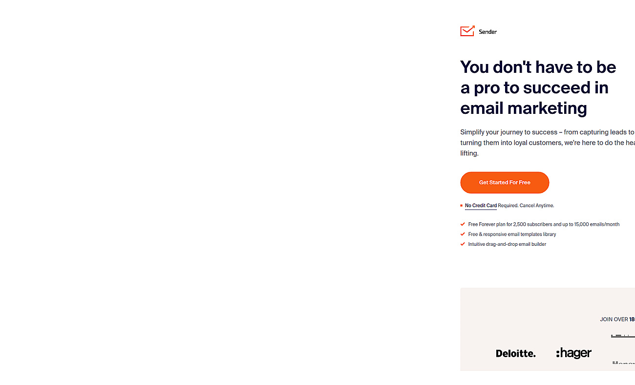 Sender screenshot
