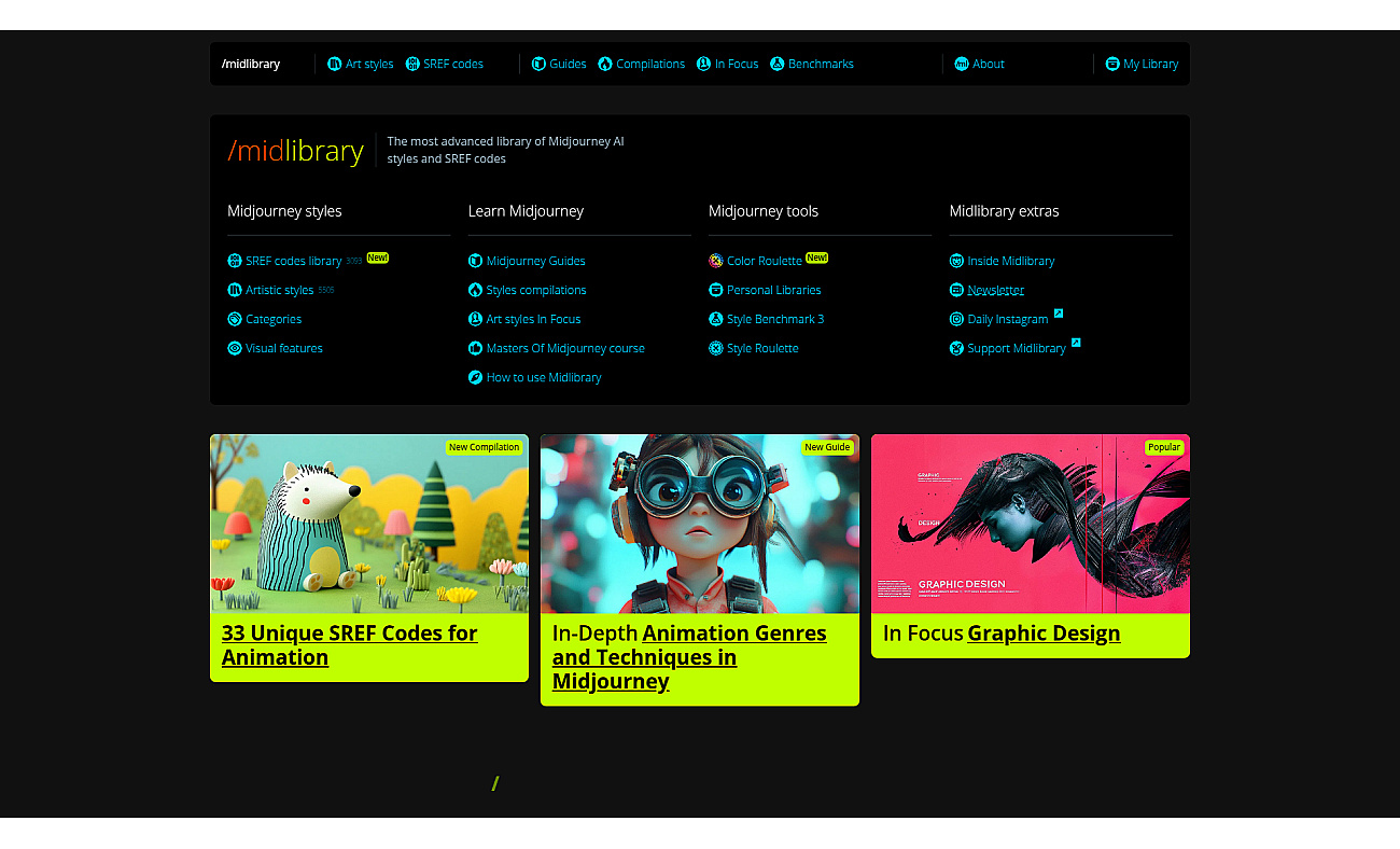 midlibrary.io screenshot