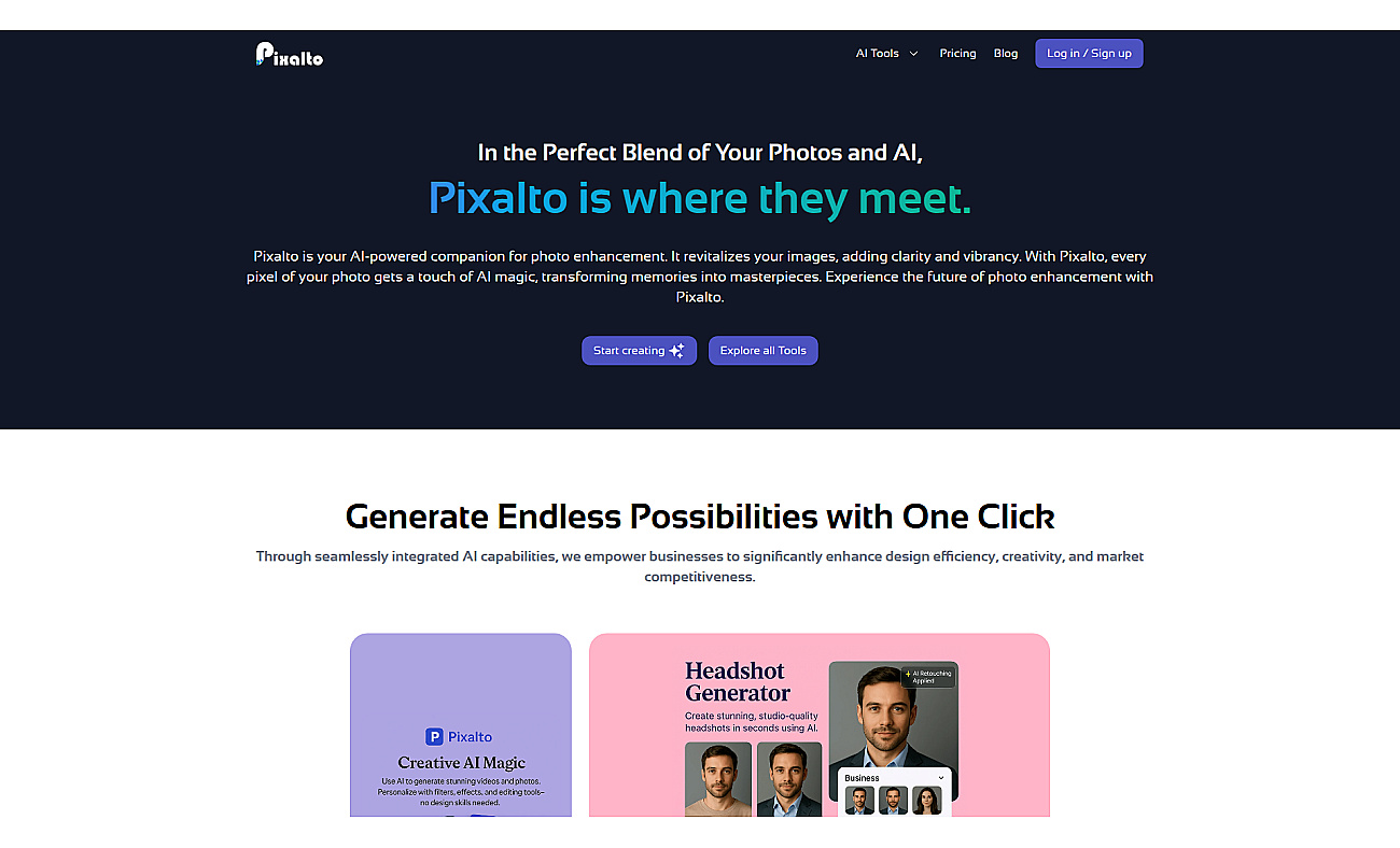Pixalto screenshot