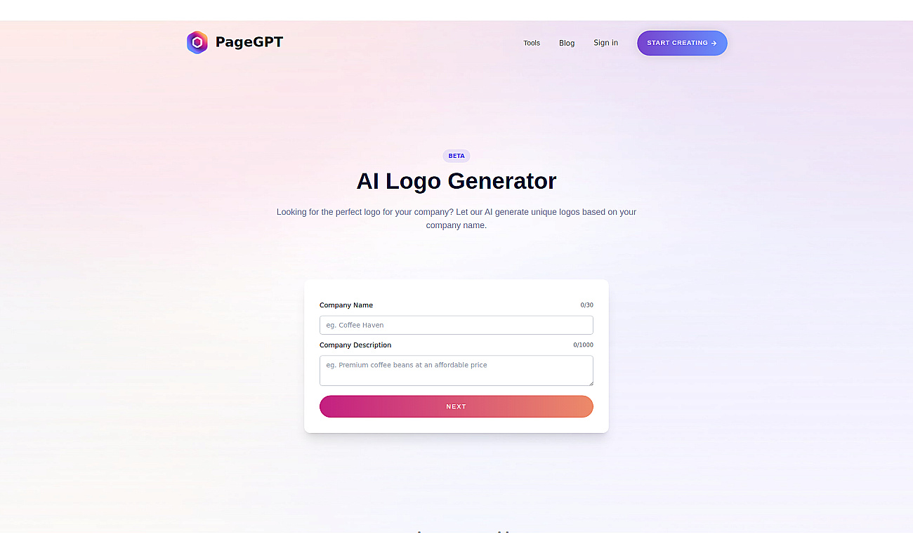 AI Logo Generator screenshot
