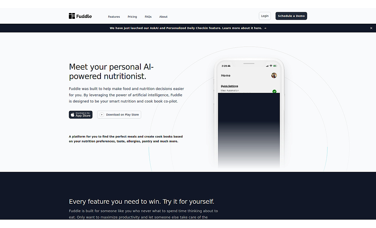 Fuddle.ai screenshot