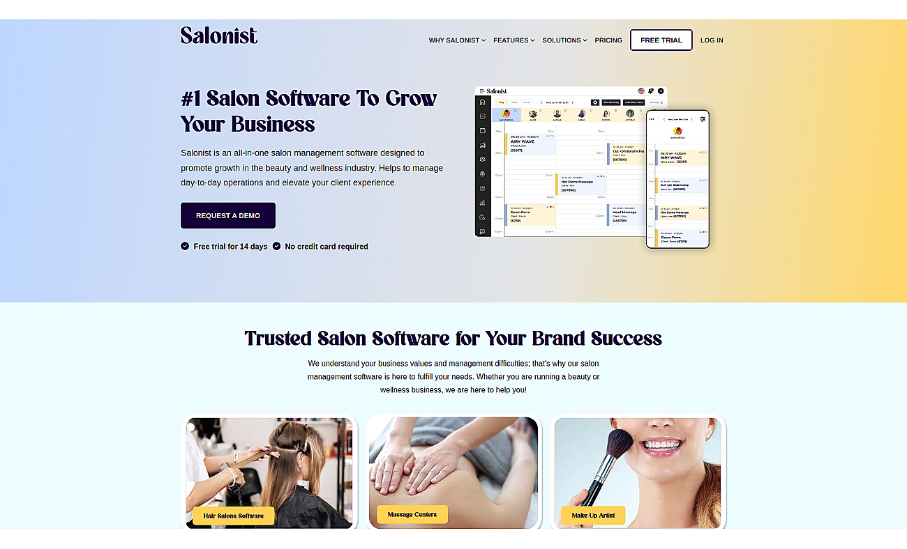 Salonist screenshot