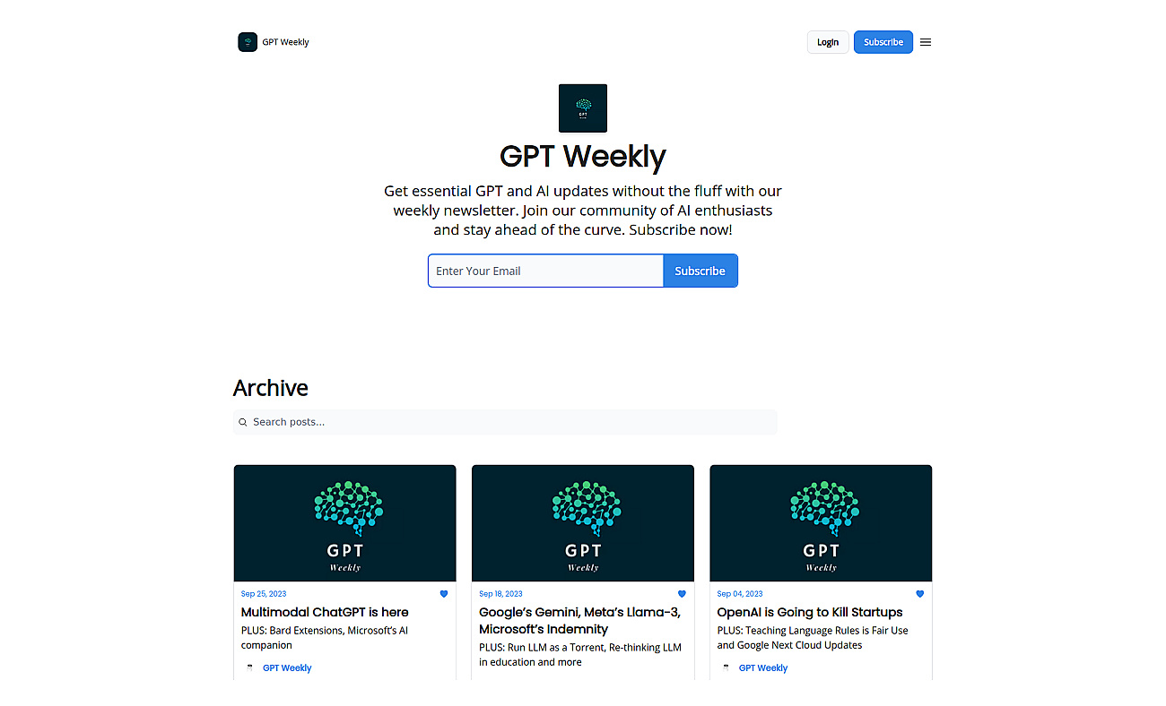 GPT Weekly screenshot