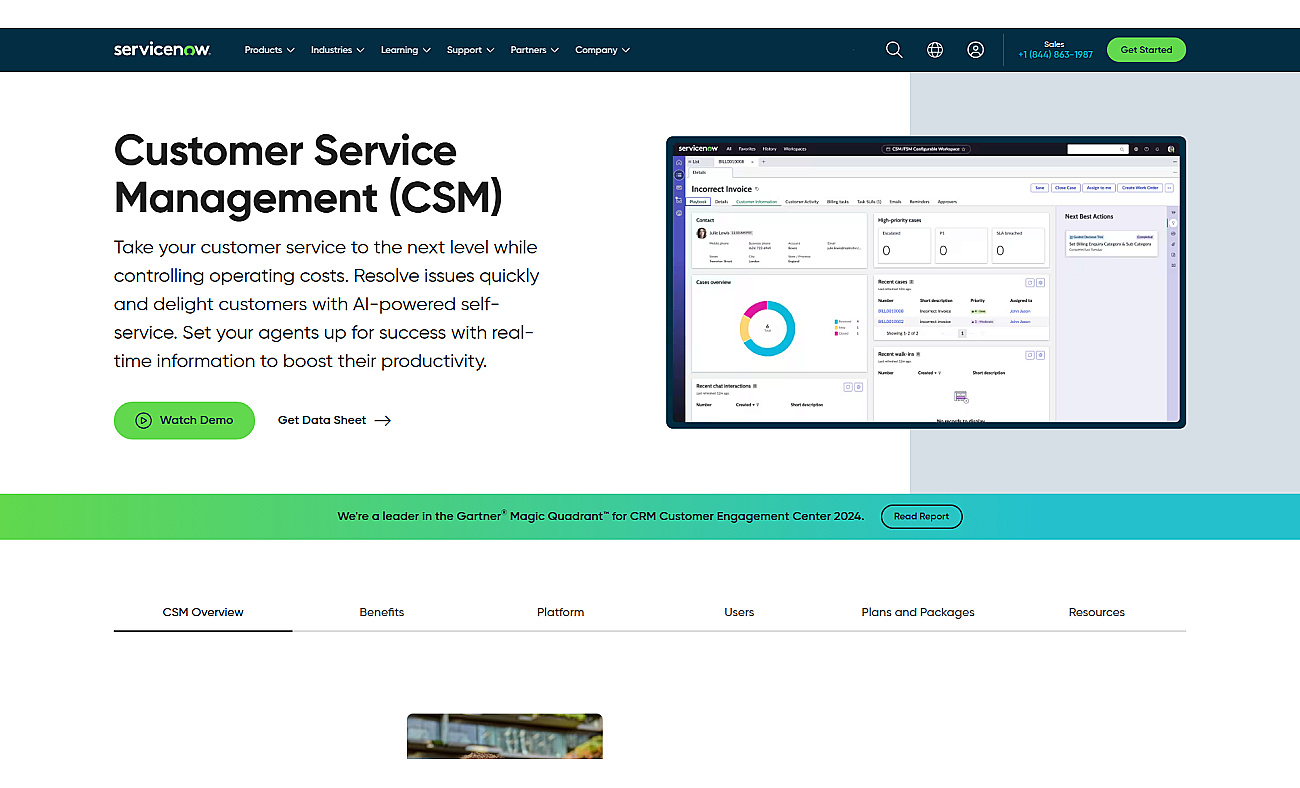 CSM | Servicenow screenshot