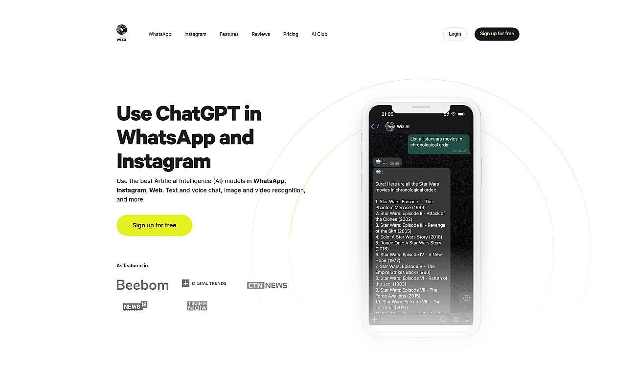 WizAI screenshot