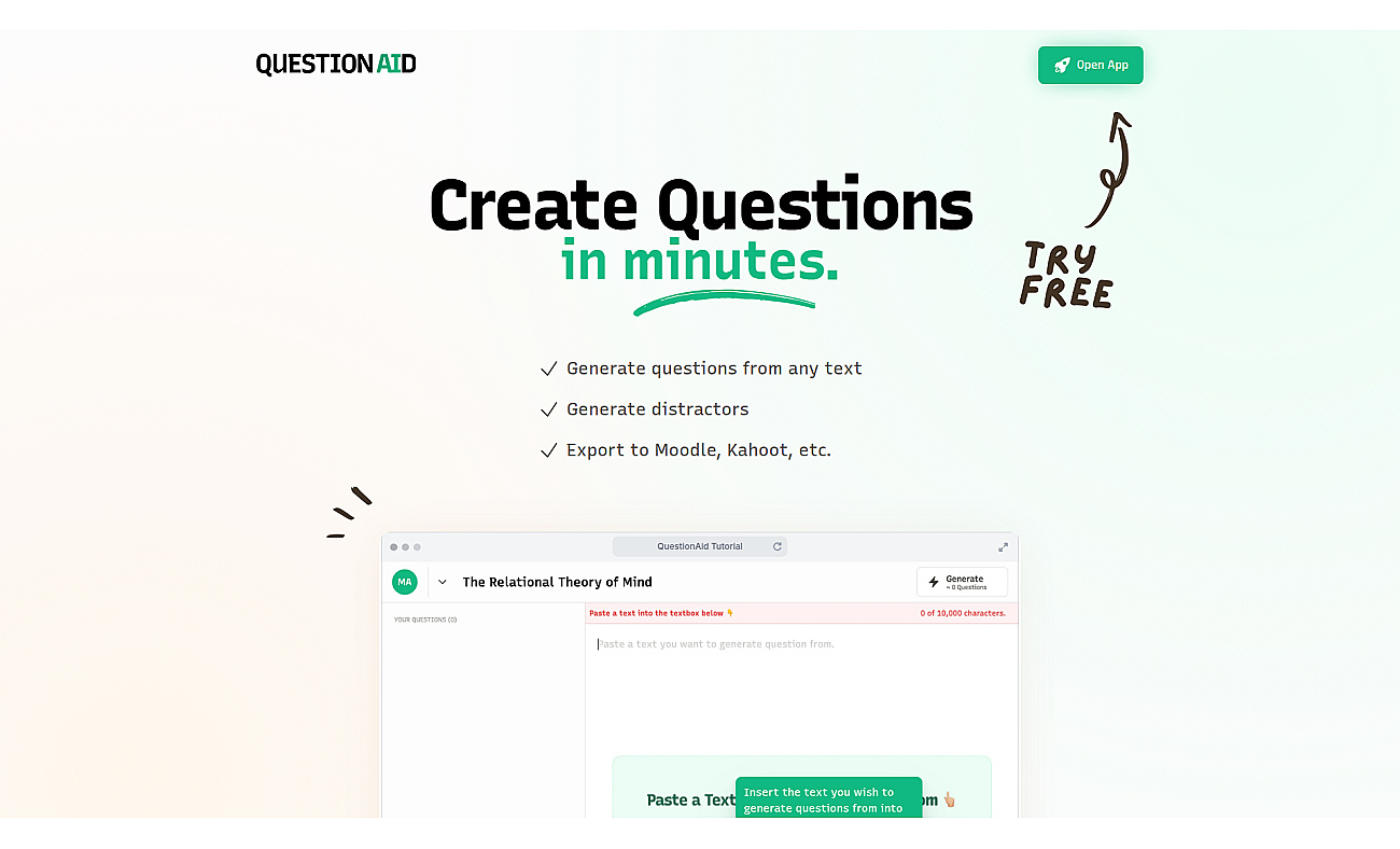 QuestionAid screenshot