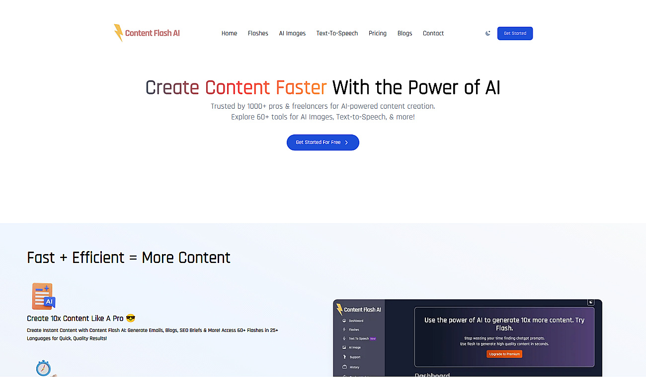 Content Flash AI screenshot
