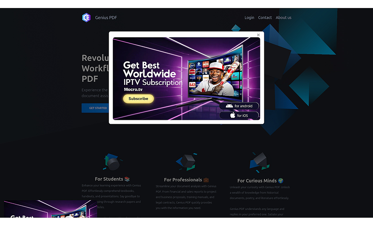 Genius PDF screenshot