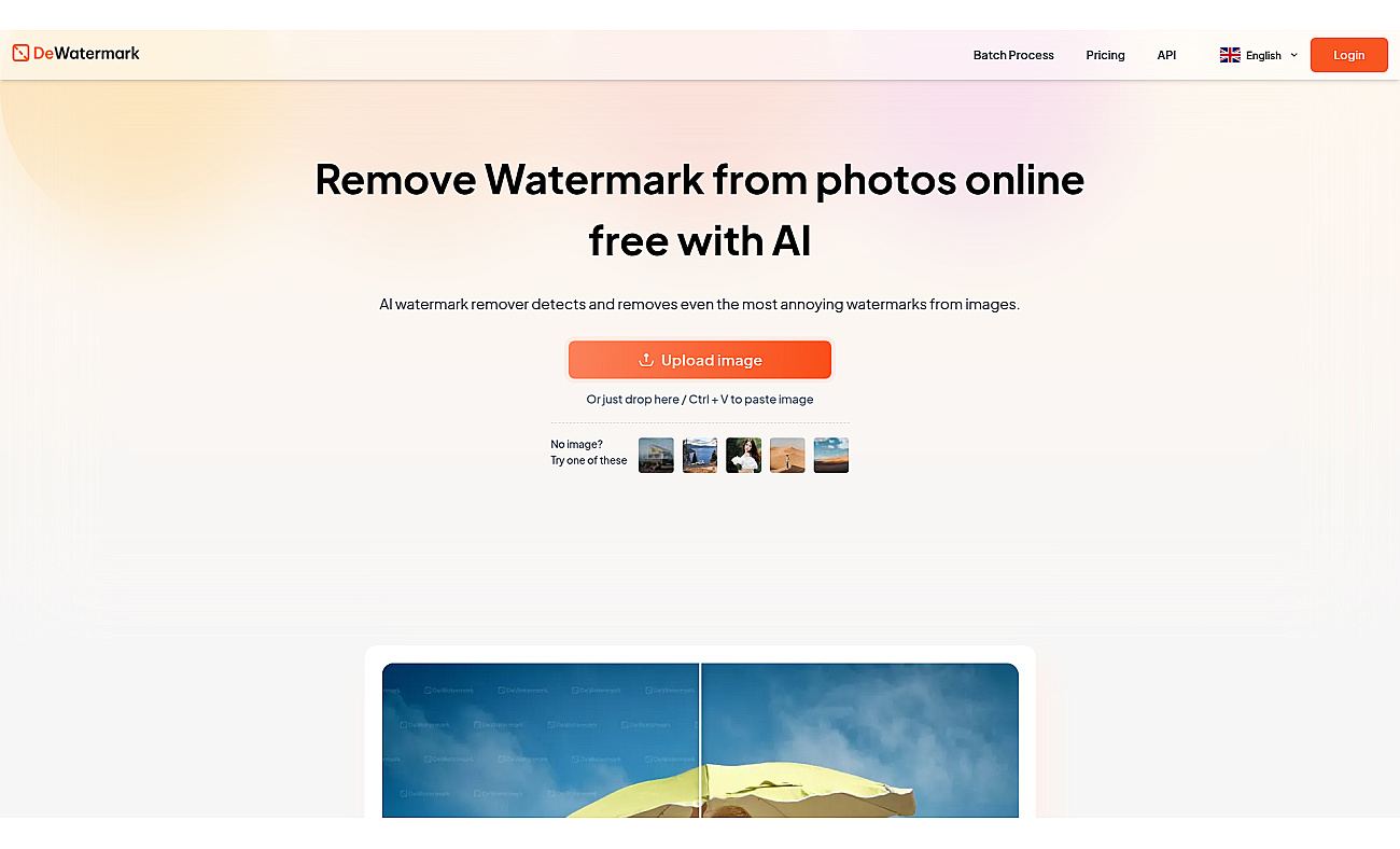 Dewatermark screenshot