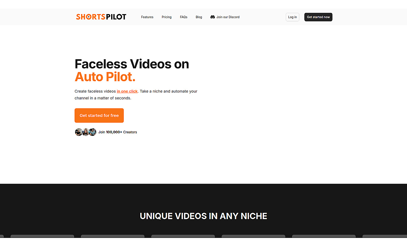 Shortspilot.ai screenshot
