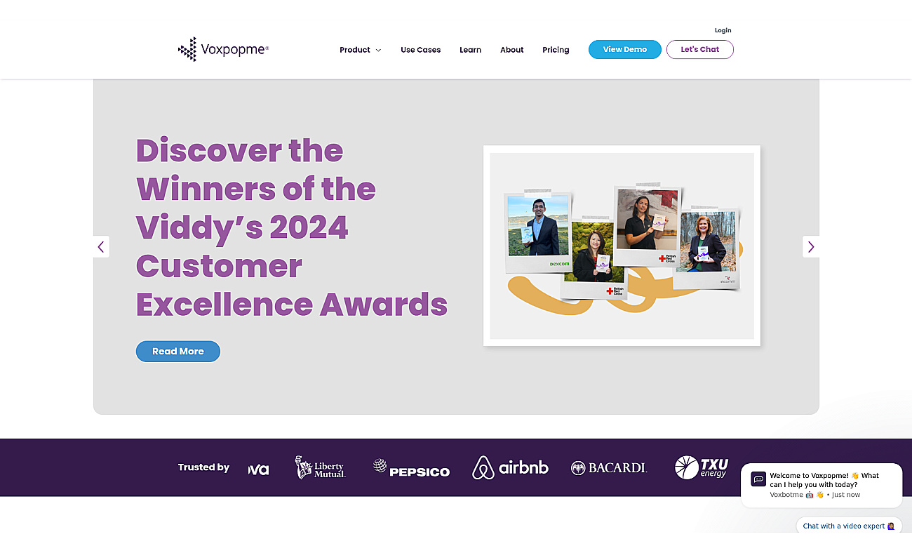 Voxpopme screenshot