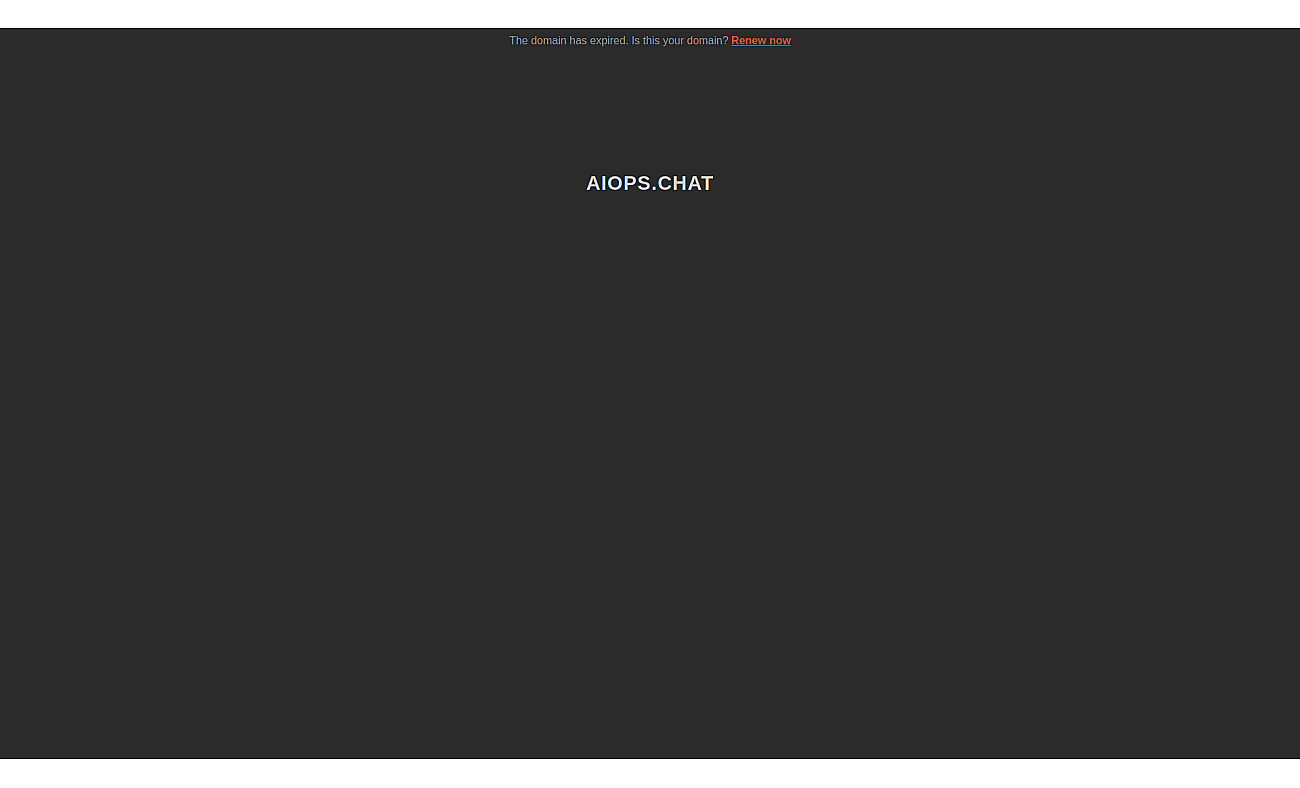 AiOps Chat screenshot