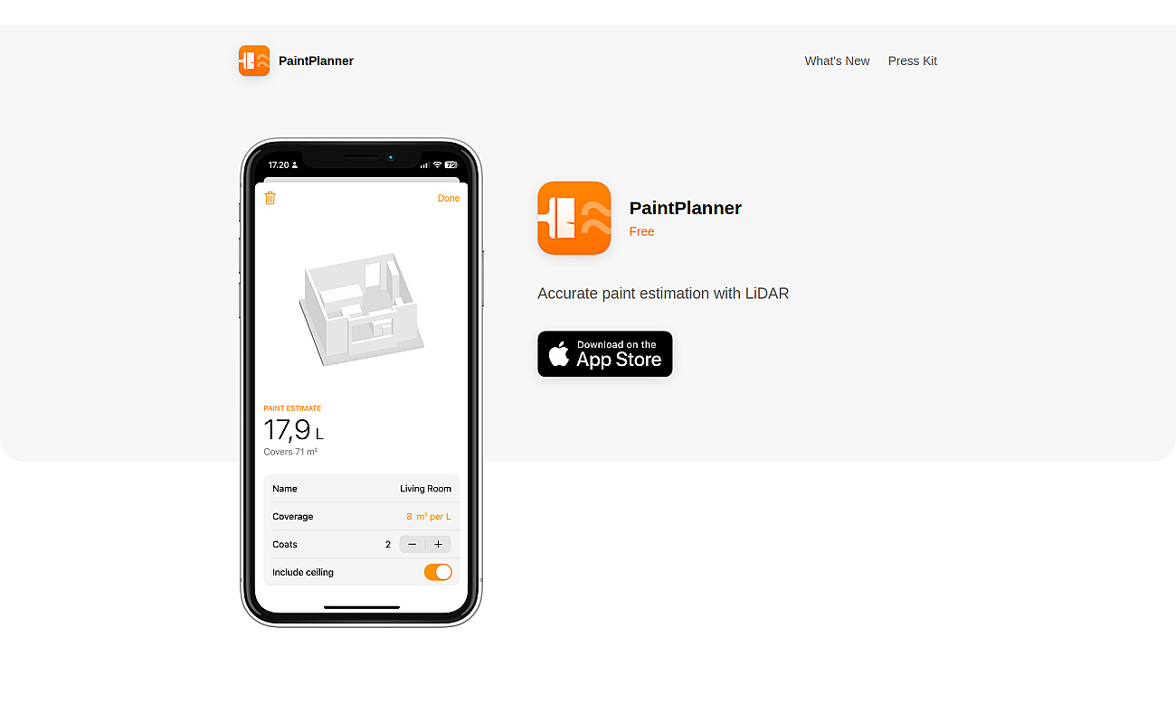 PaintPlanner screenshot