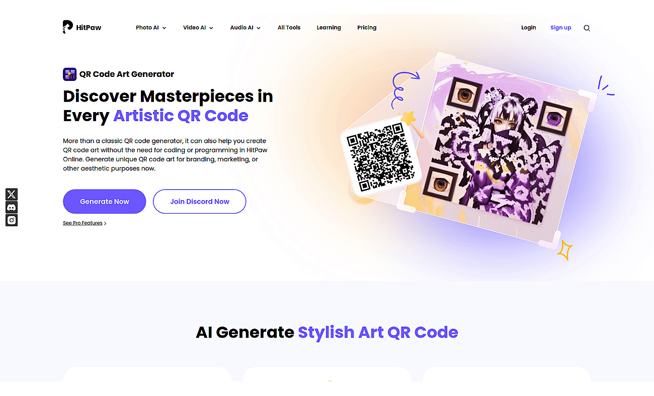 HitPaw QR codes screenshot