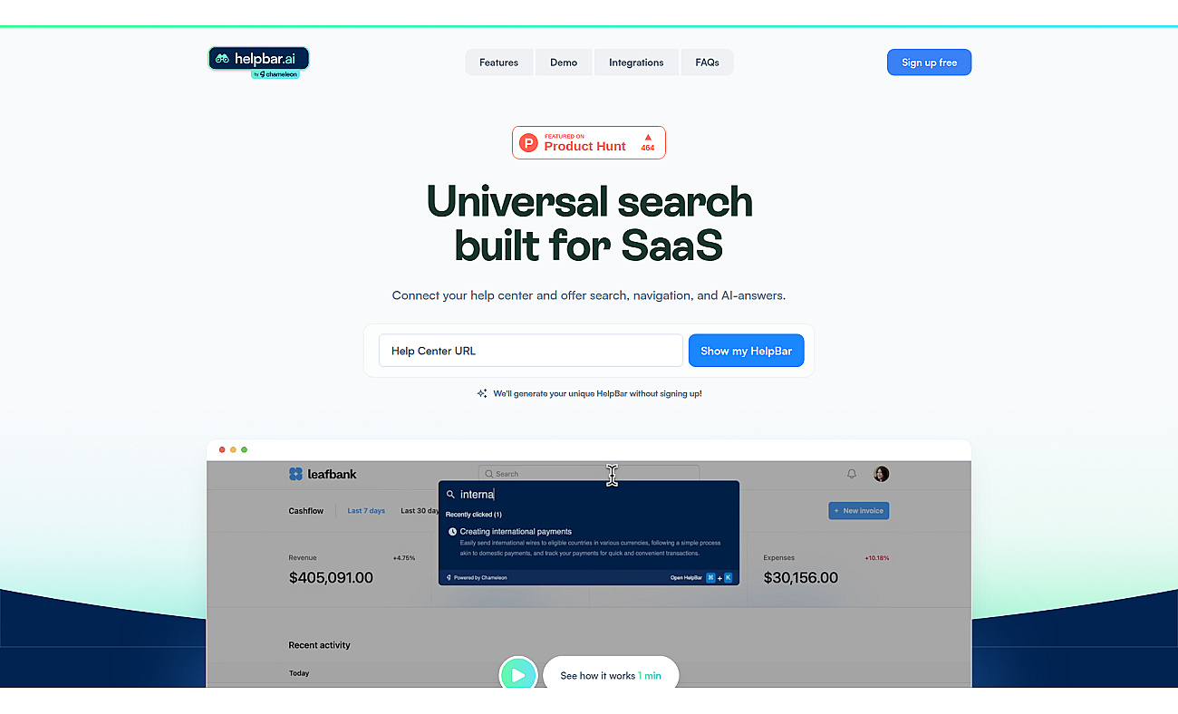 HelpBar.ai screenshot