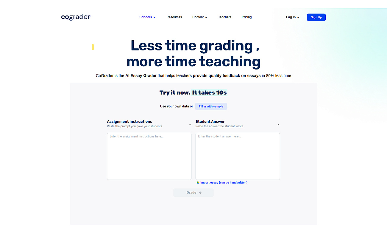 CoGrader screenshot