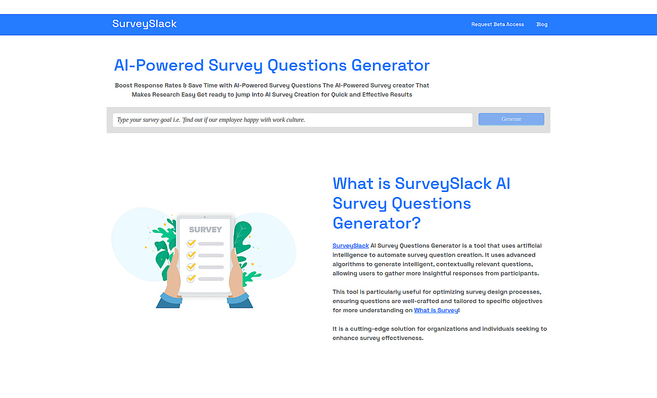 SurveySlack screenshot