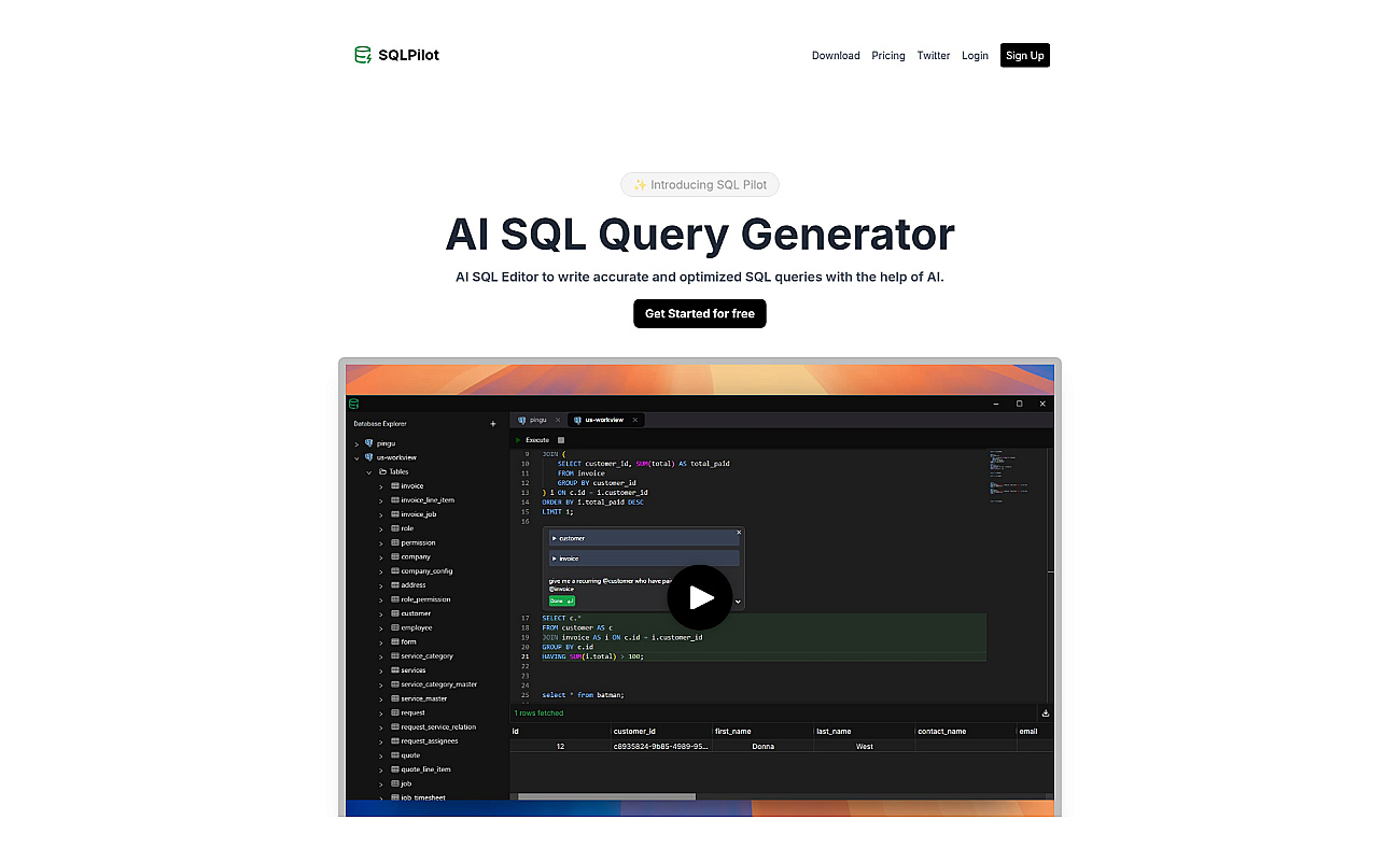 SQLPilot screenshot