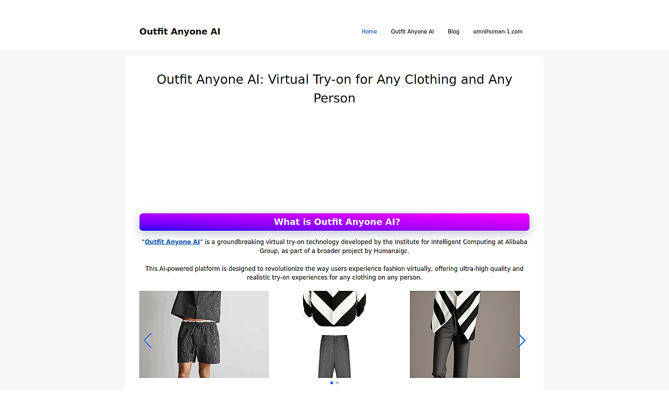 Outfit Anyone AI screenshot